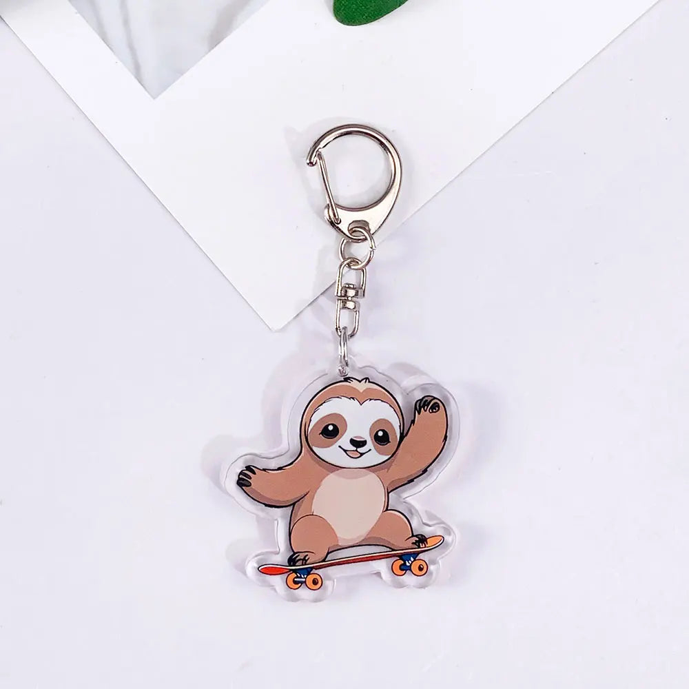 Sloth Acrylic Keychain