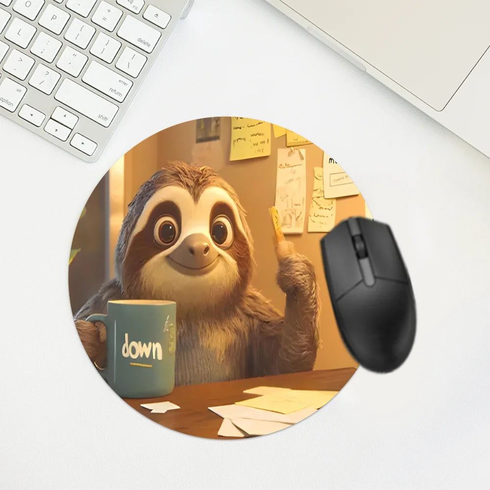 Adorable Sloth Work Companion Mouse Pad