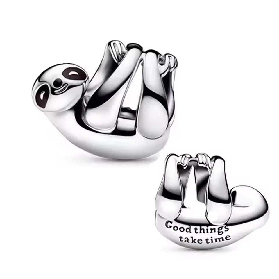 Sterling Silver Hanging Sloth Charm
