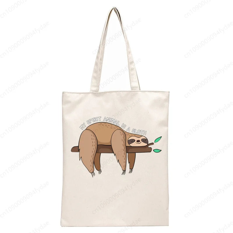 Lazy Sloth Tote Bag