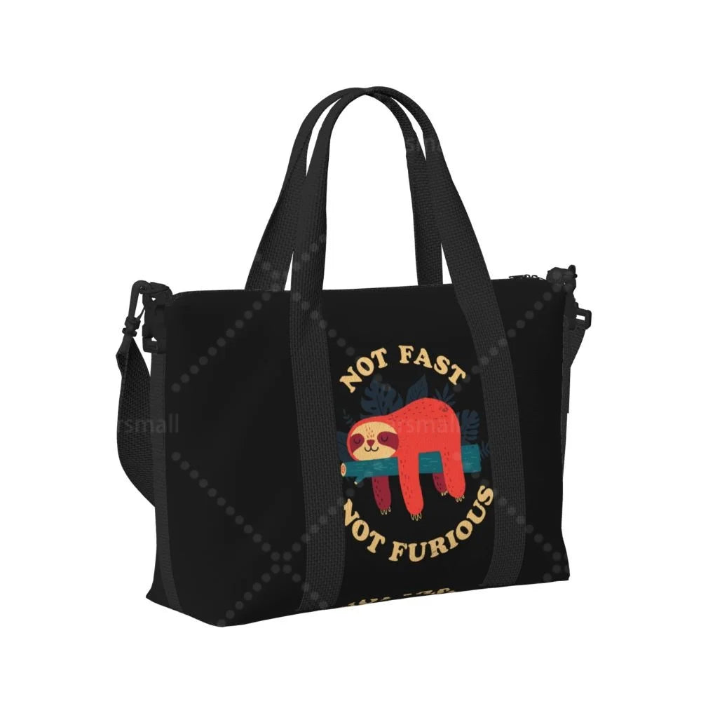 Not Fast Not Furious Sloth Travel Bag
