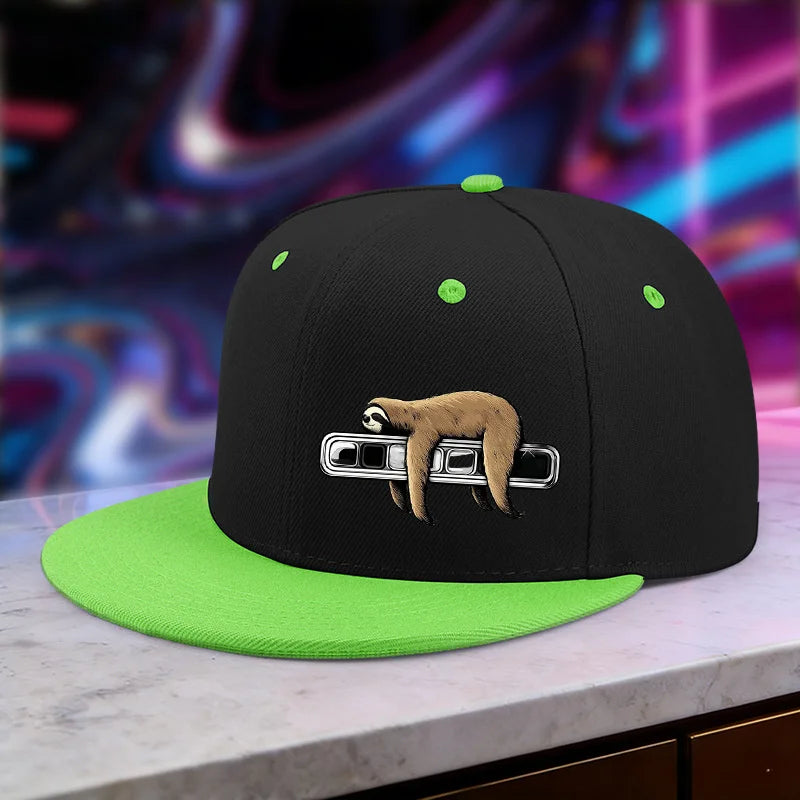 Sloth Printed Adjustable Baseball Cap