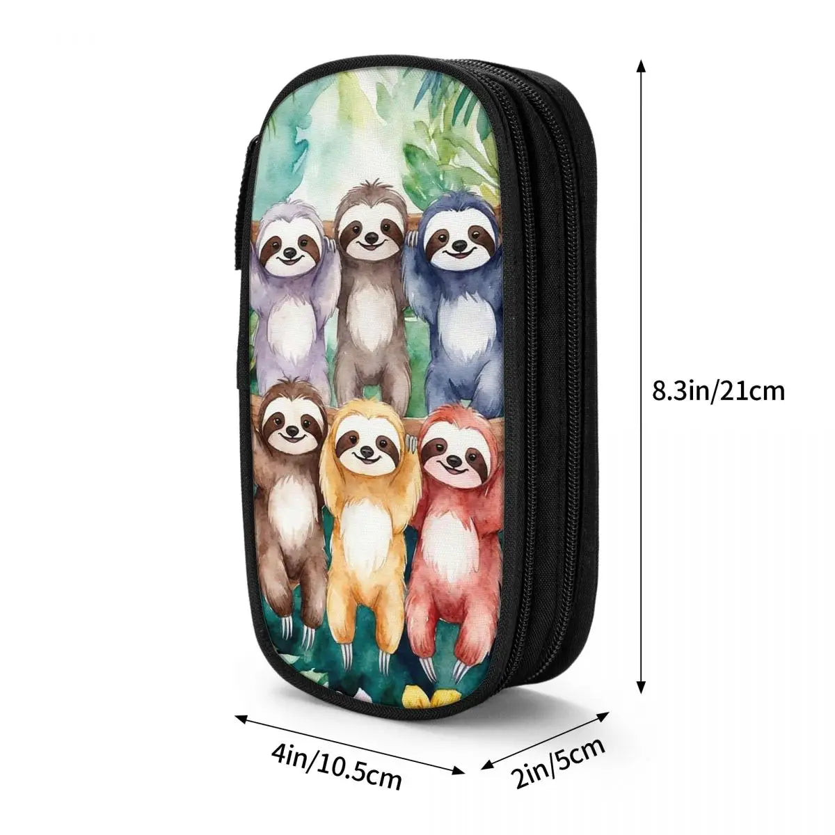 Colorful Sloths Pencil Case