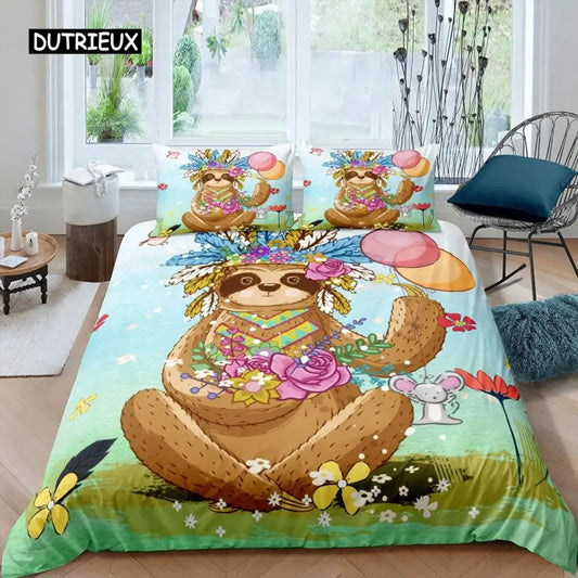Sloth Duvet Cover Set
