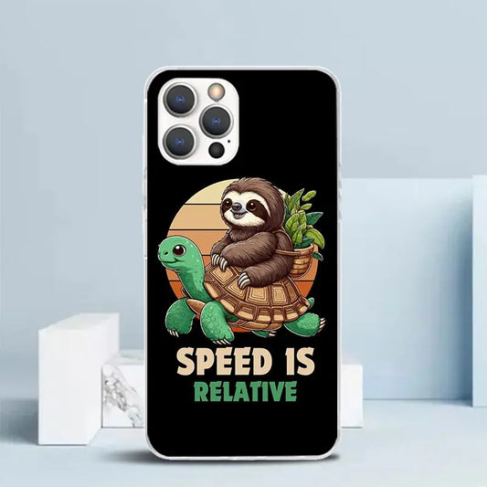 Speed Is Relative Sloth iPhone Case