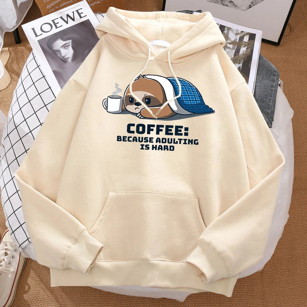 Coffee Because Adulting Is Hard Hoodie