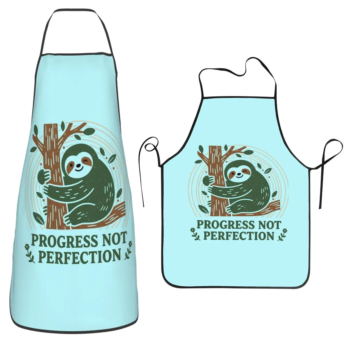 Progress Not Perfection Sloth Apron product photo 1