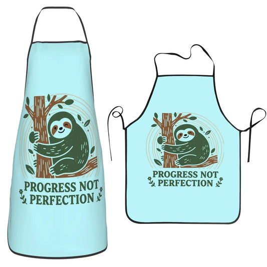 Progress Not Perfection Sloth Apron product photo 1