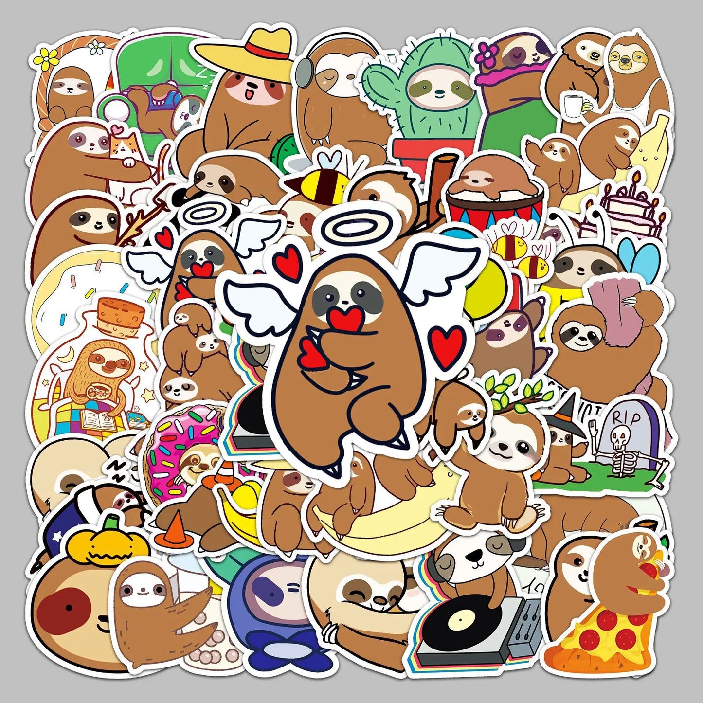 Cartoon Sloth stickers