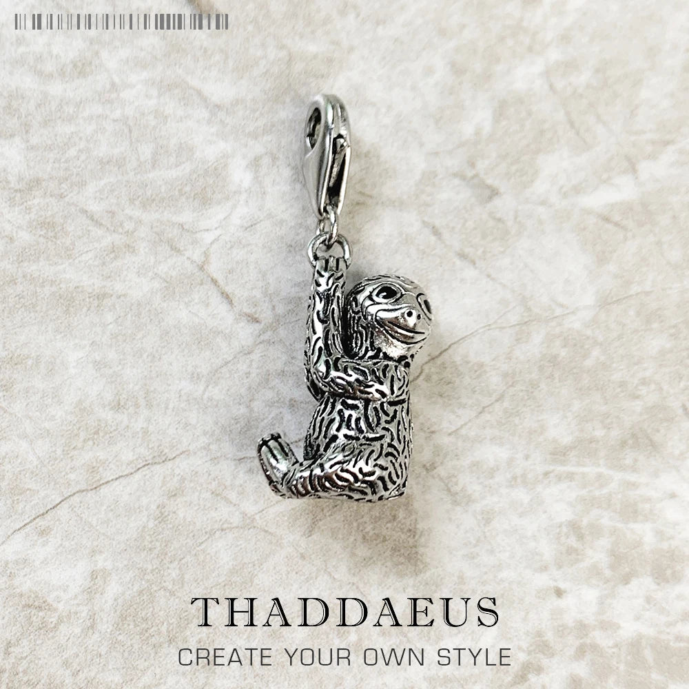 Sterling Silver Sloth Hanging Charm