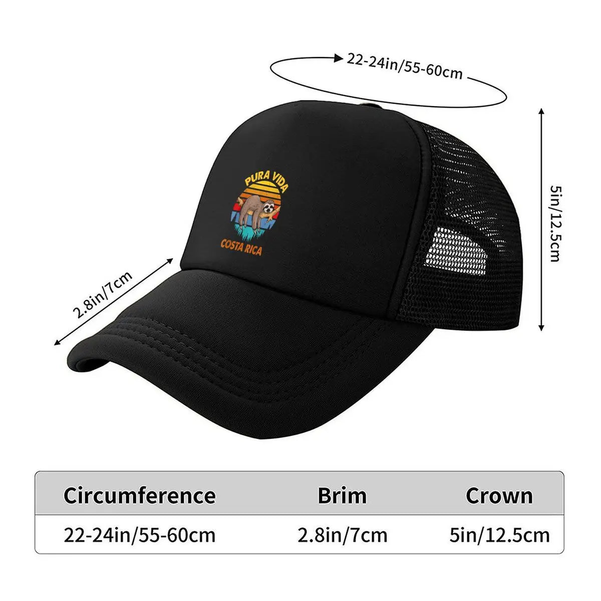 Sloth Costa Rica Baseball Cap