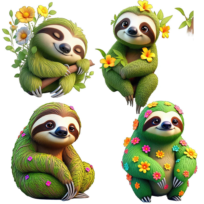 Forest Sloth Wall Stickers