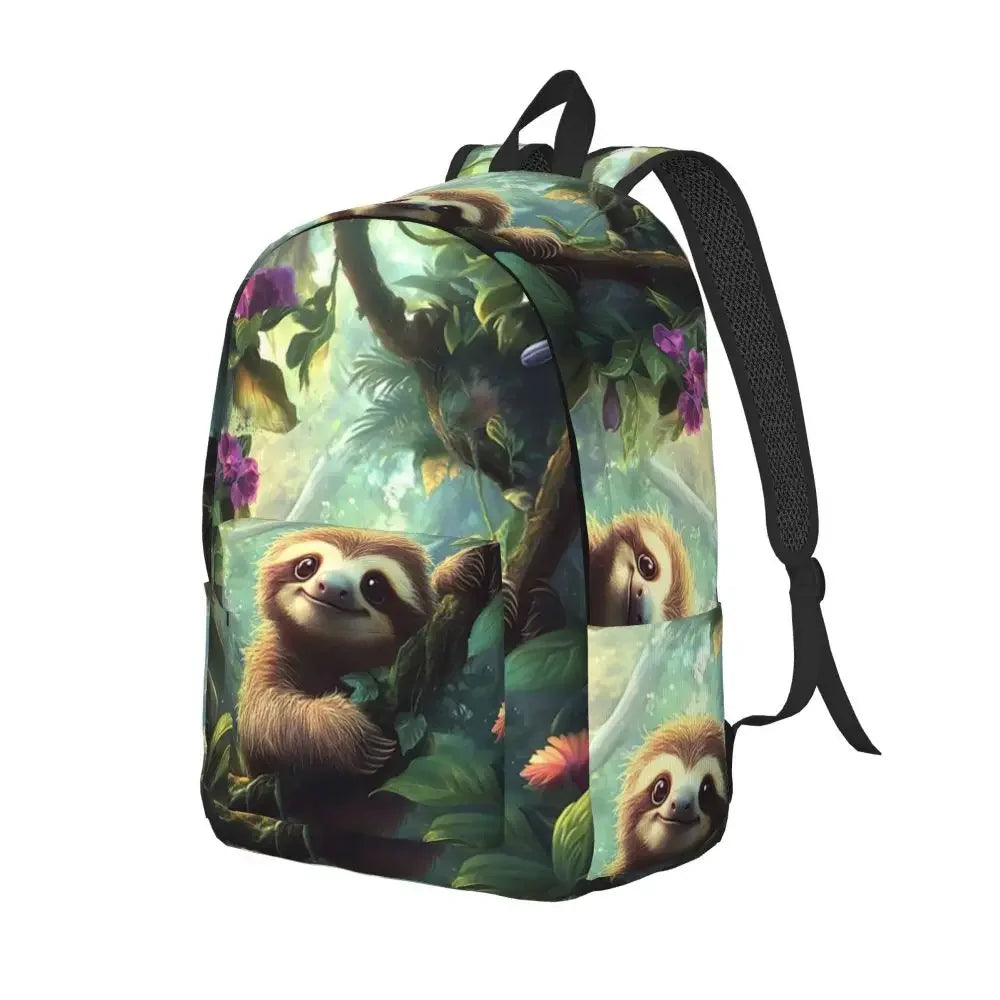 Sloth Jungle Print Backpack