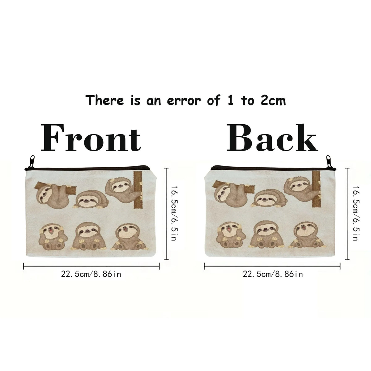Sloth Cosmetic Bag