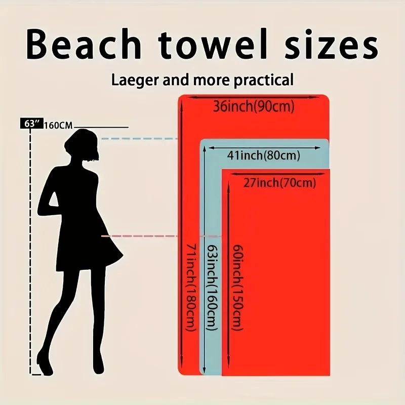 Sloths & Tropical Leaves Beach Towel