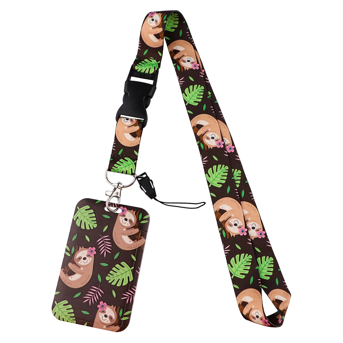 Cute Sloth Keychain Lanyard