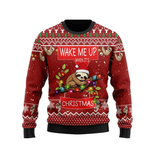 Sloth Theme Christmas Jumper
