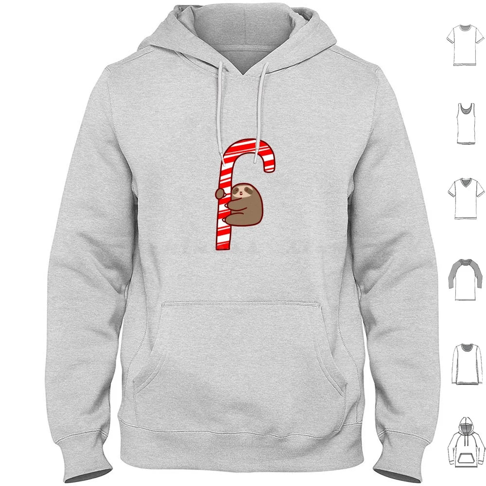 Sloth & Candy Cane Christmas Hoodie