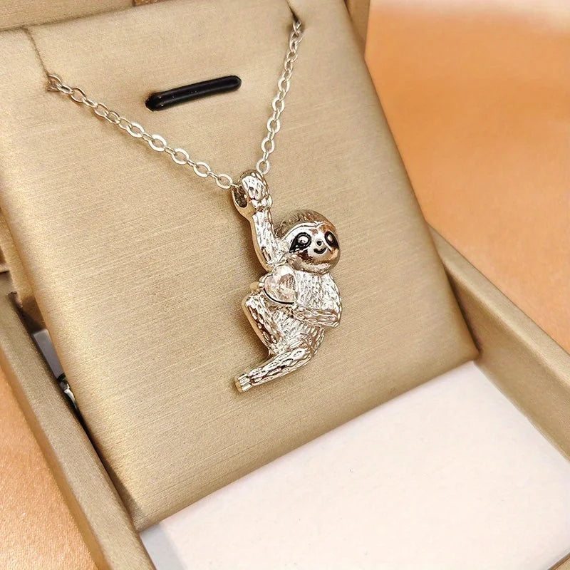 Hanging Sloth Necklace