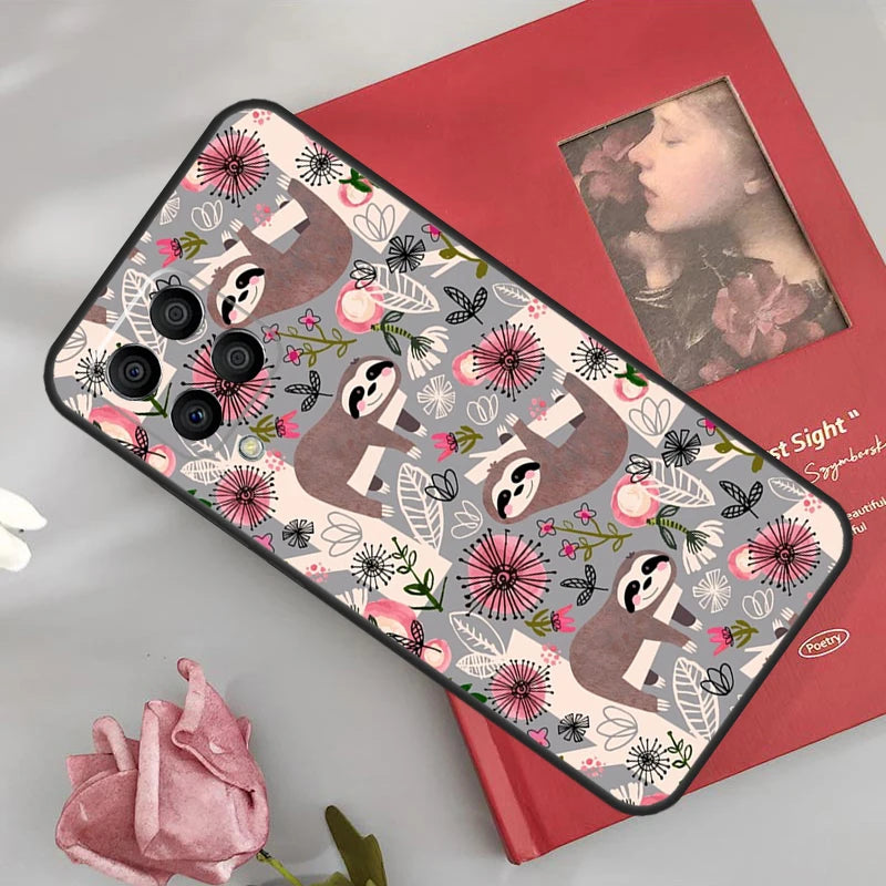 Sloth& Flowers Samsung Phone Case product photo