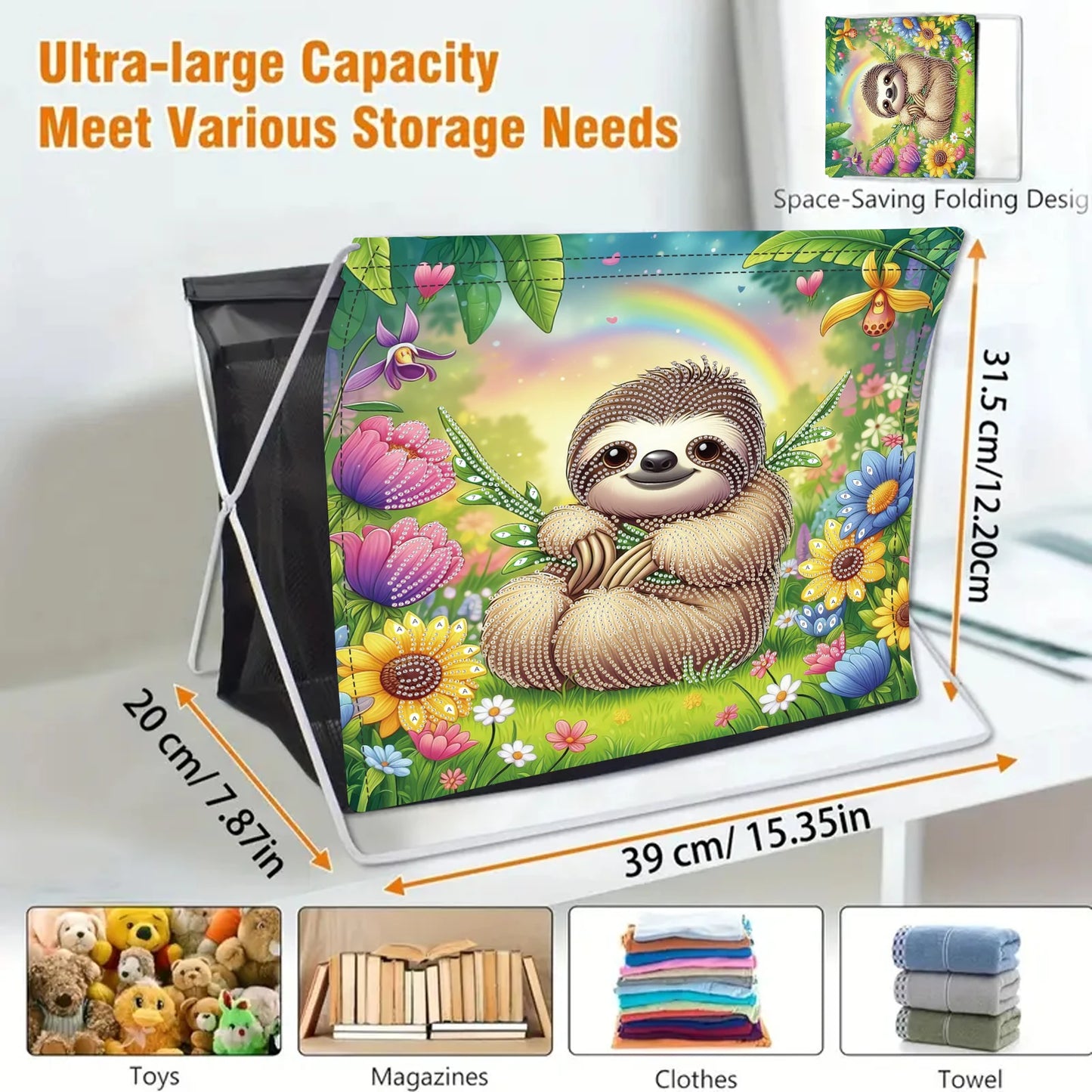 Diamond Art Painting Clothing Storage basket Kit