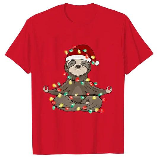 Sloth Festive T-Shirt
