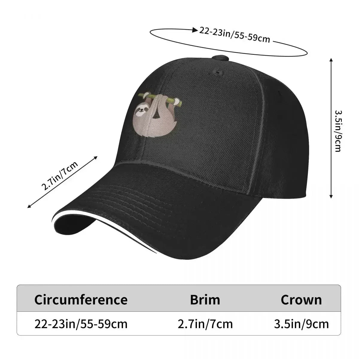 Tree Dwelling Sloth Baseball Cap