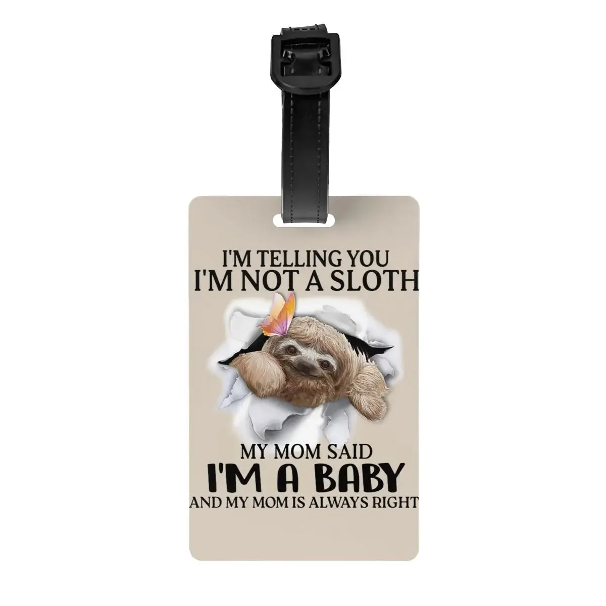 Sloth Luggage Tag