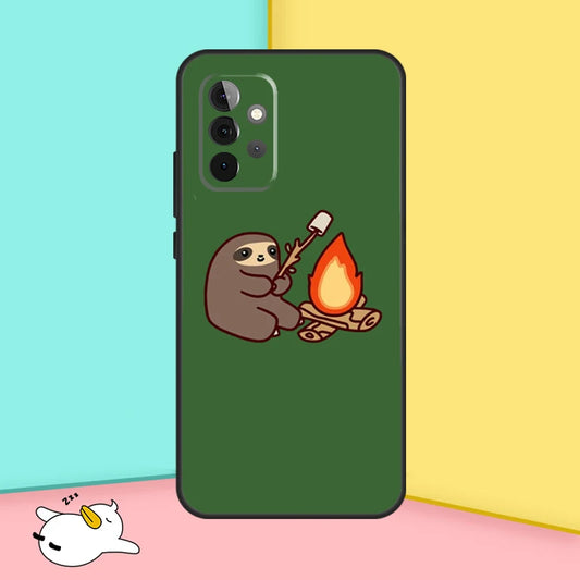 Campfire Sloth Samsung Phone Case