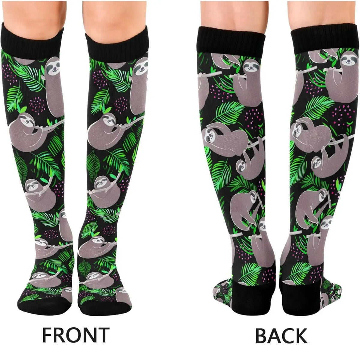 Cute Sloth Compression Socks product photo 2