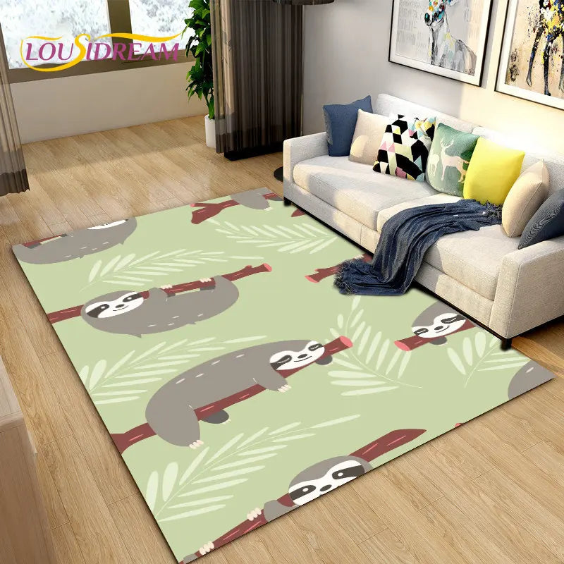 Assorted Cute Sloth Carpets