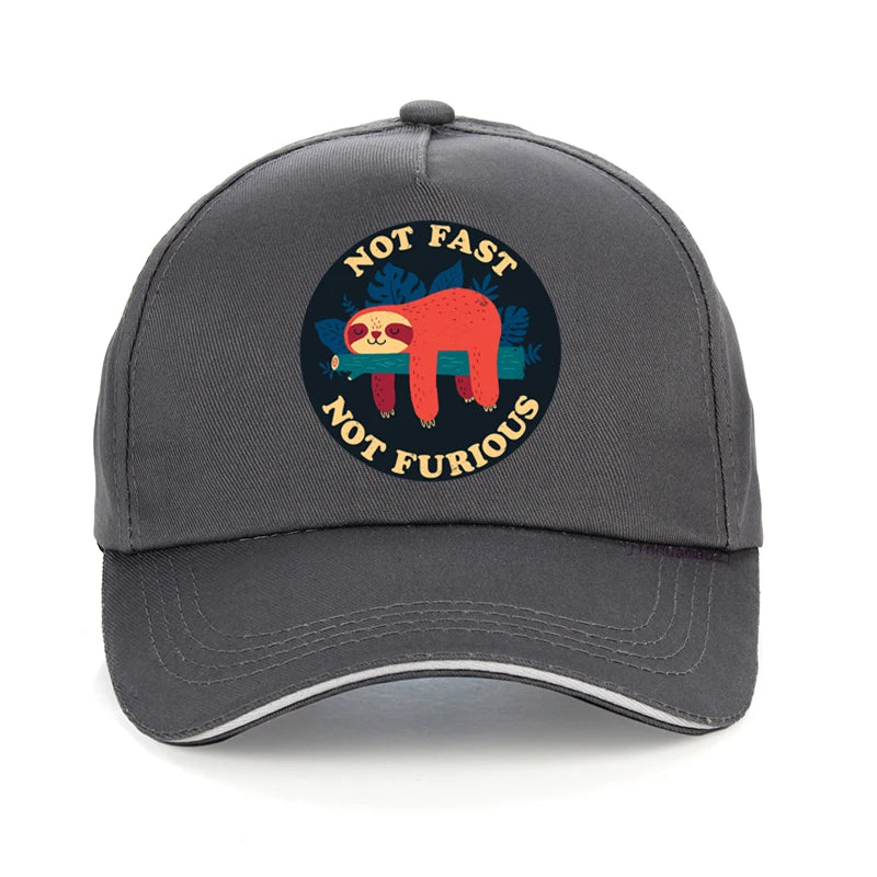 Not Fast Not Furious Sloth Baseball Cap