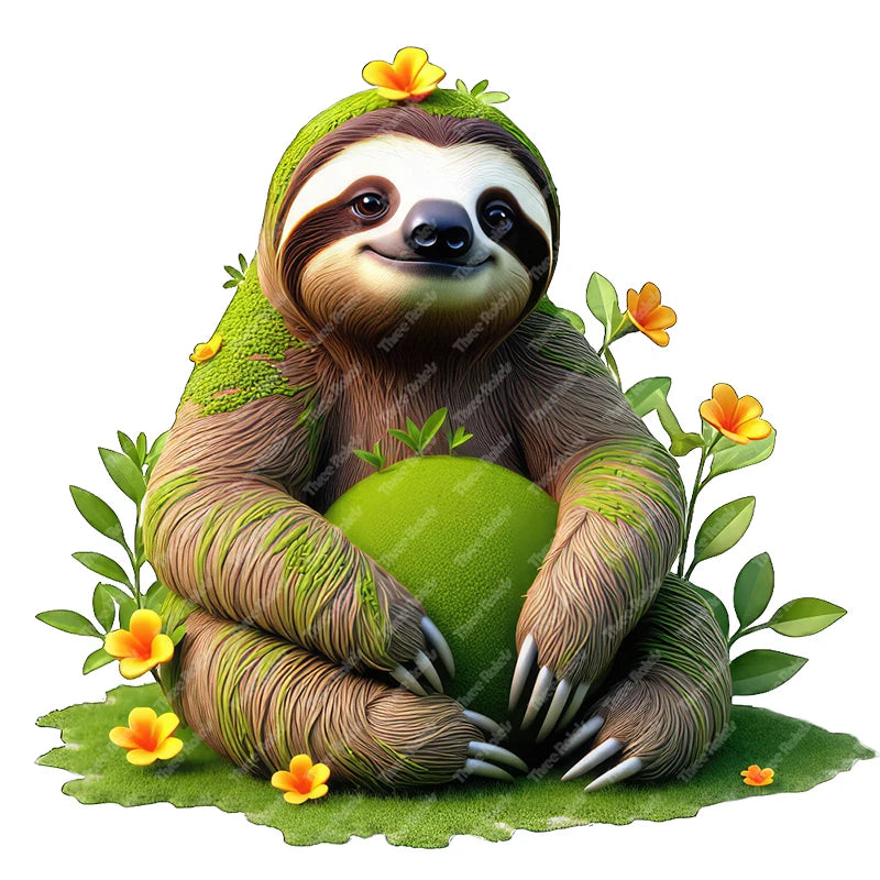 Forest Sloth Wall Stickers