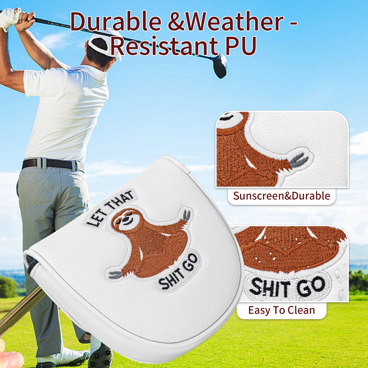 1 Piece Putter Head Cover