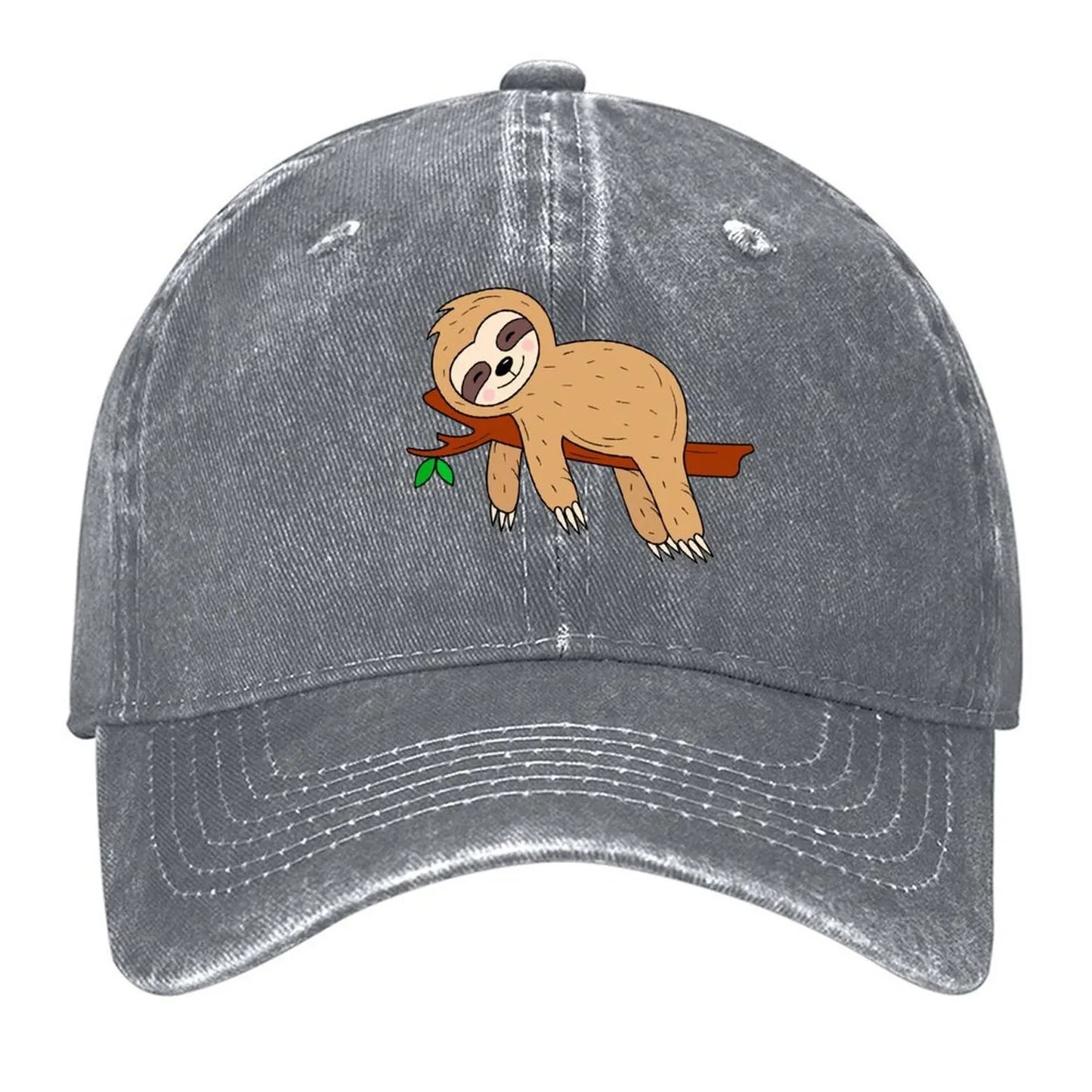 Sloth On A Branch Baseball Hat