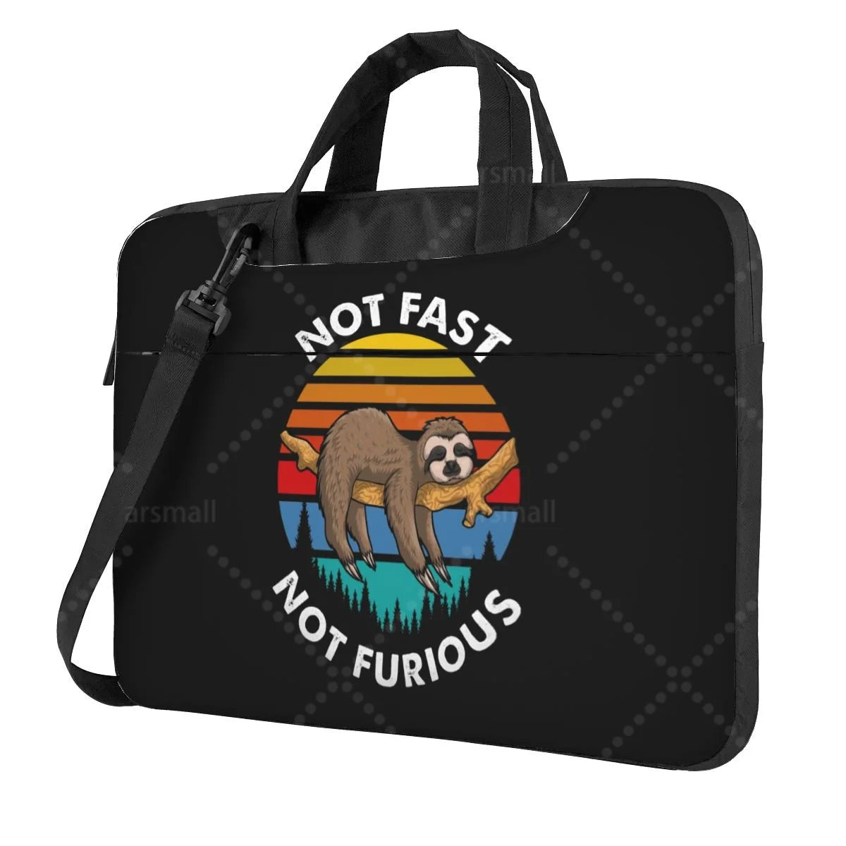 Not Fast Not Furious Sloth Laptop Shoulder Bag