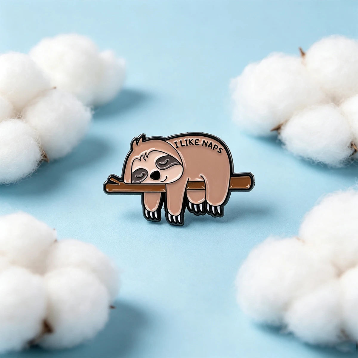 9 Piece I Like Naps Sloth Pin Badge