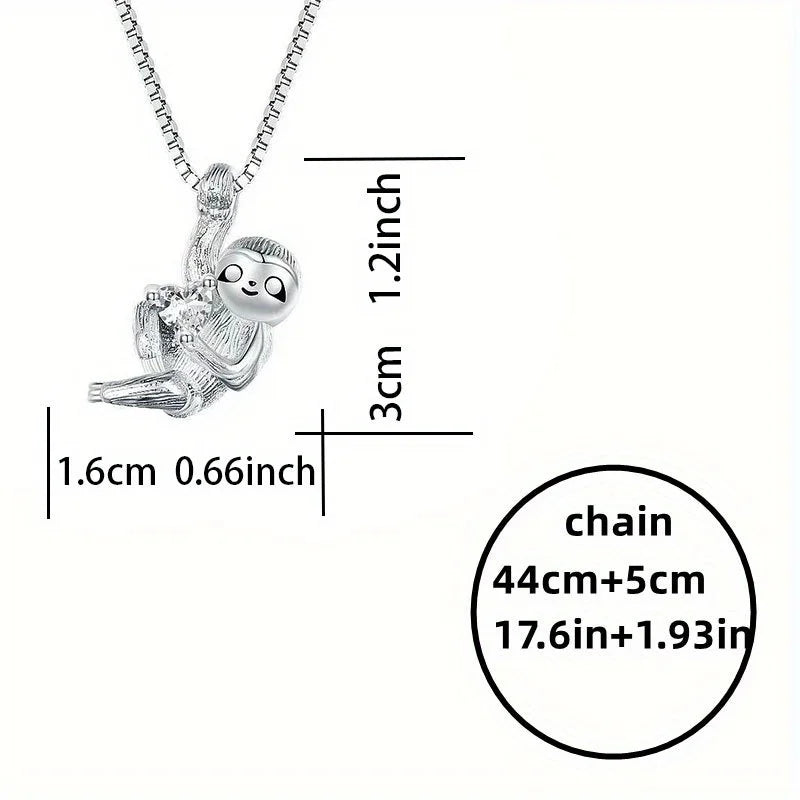 Hanging Sloth Necklace