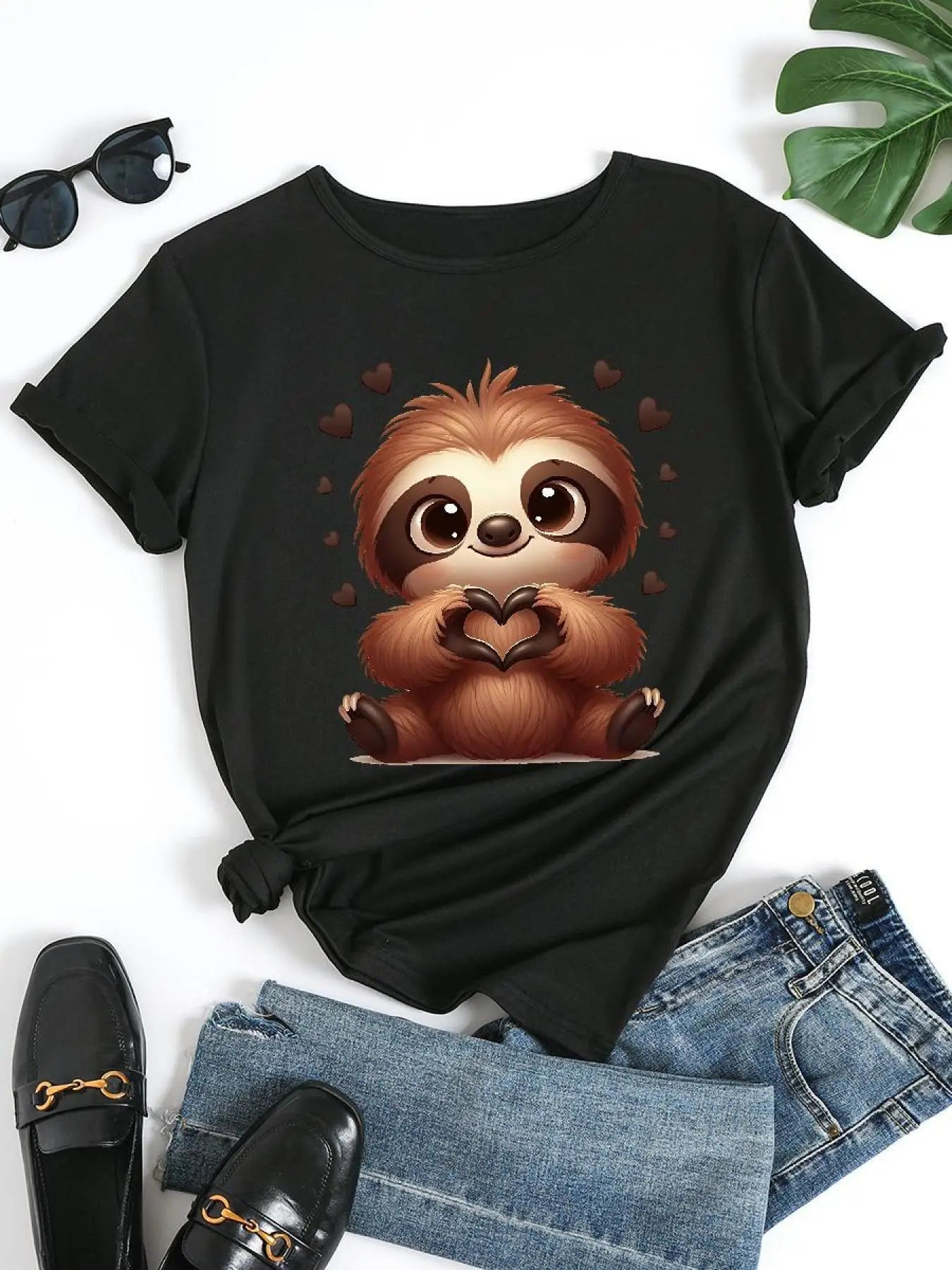 Cute Love Sloth T-Shirt product photo 4