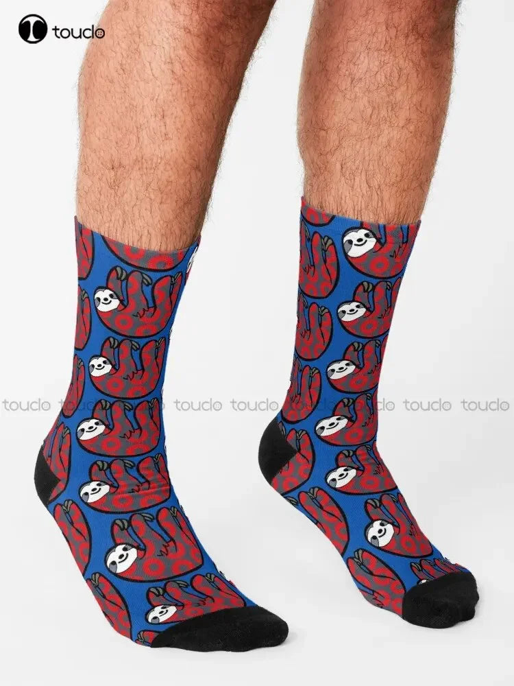 Donut Sloth Socks