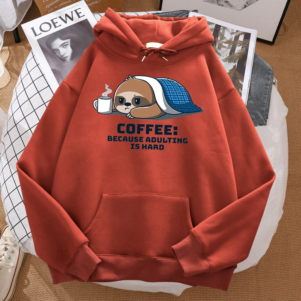 Coffee Because Adulting Is Hard Hoodie