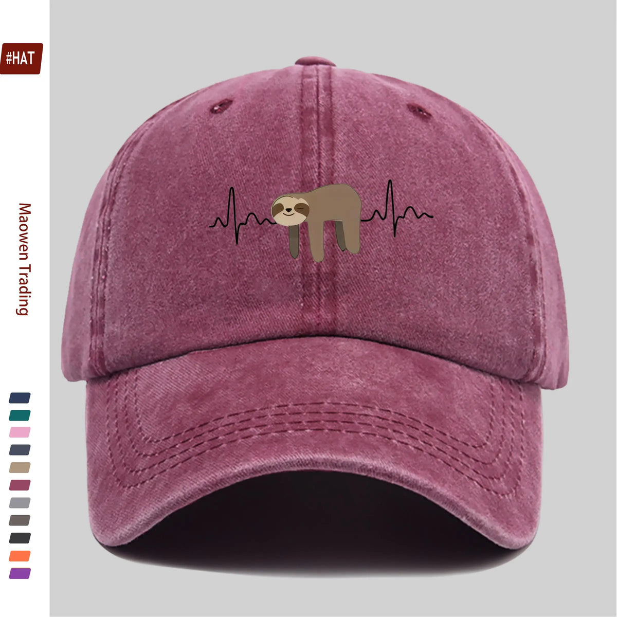 Sloth Print Baseball Cap product photo 2