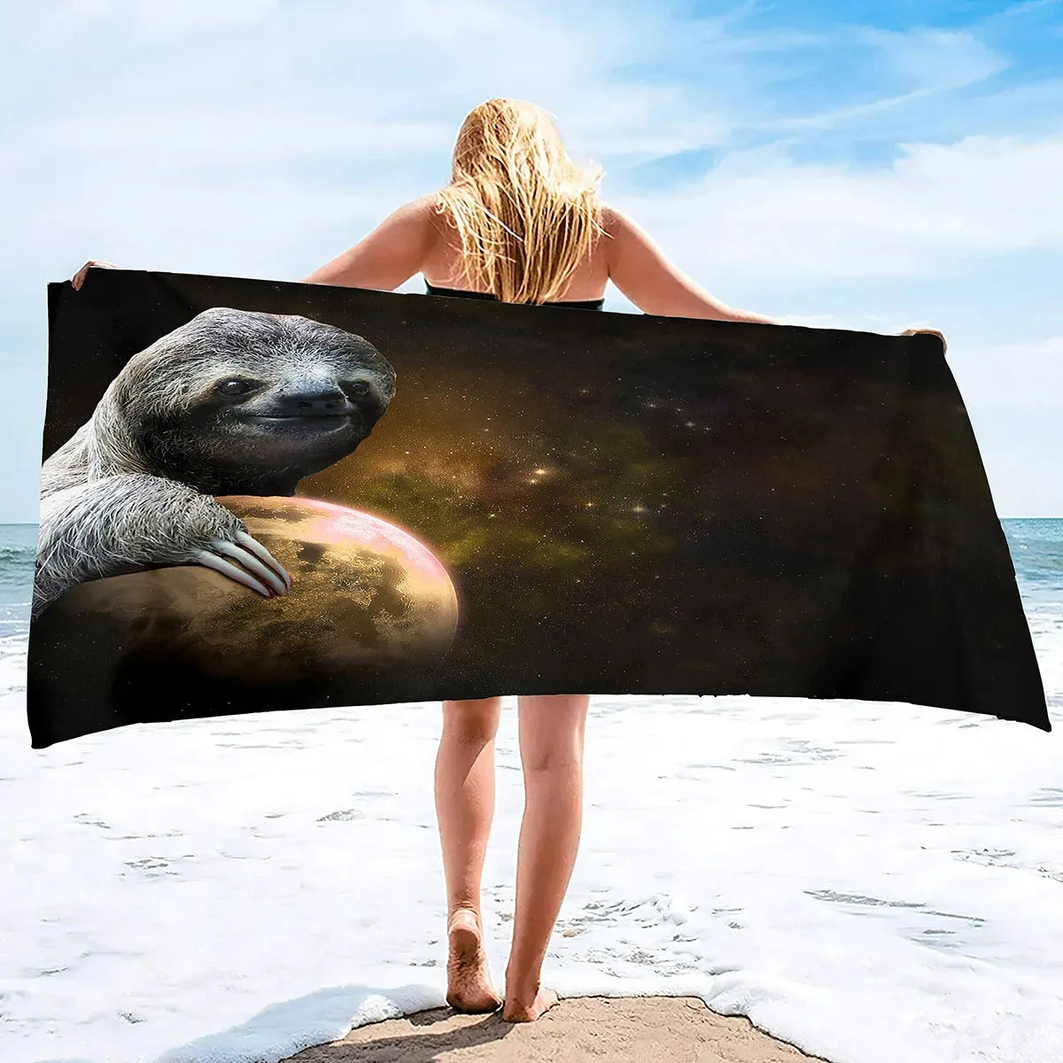 Assorted Cute Sloth Beach Towel