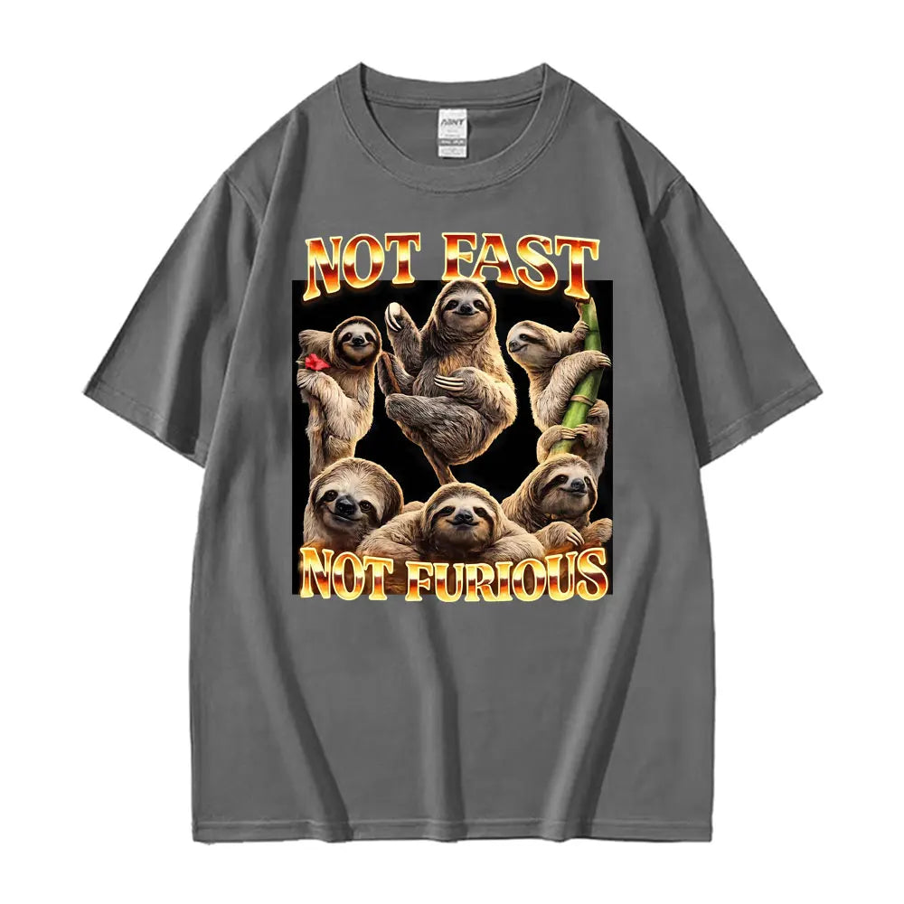 Not Fast Not Furious Sloth T-Shirt