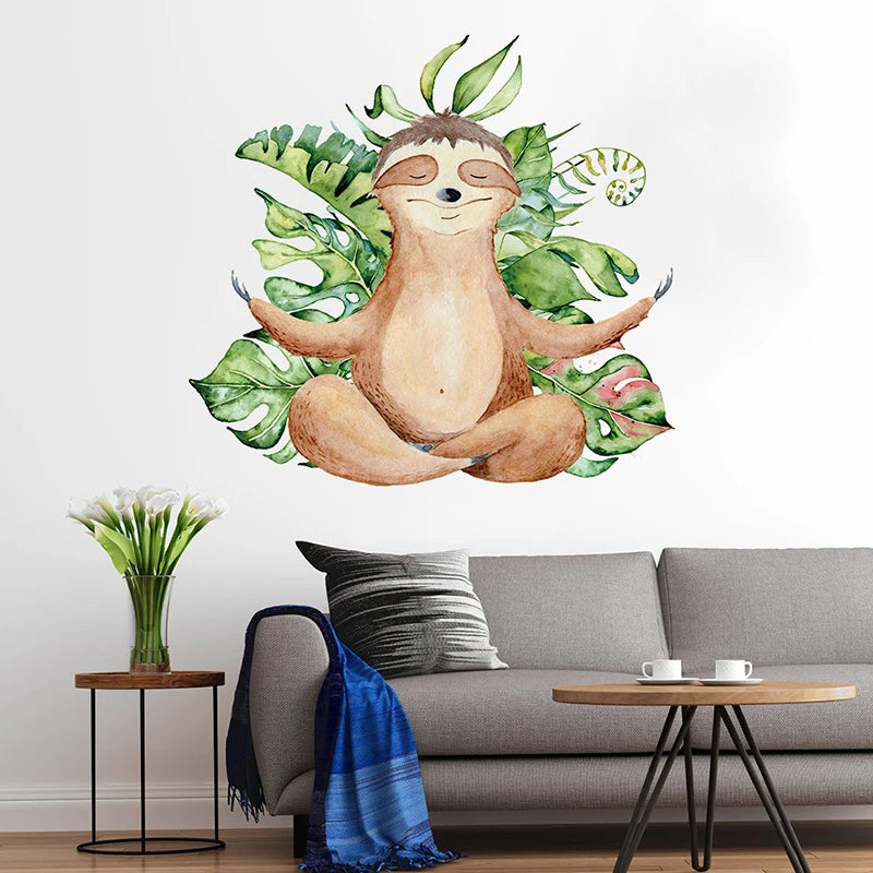 Cute Sloth Wall Stickers