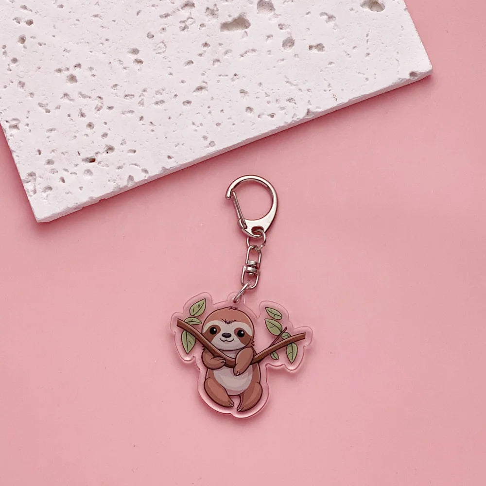 Sloth Acrylic Keychain