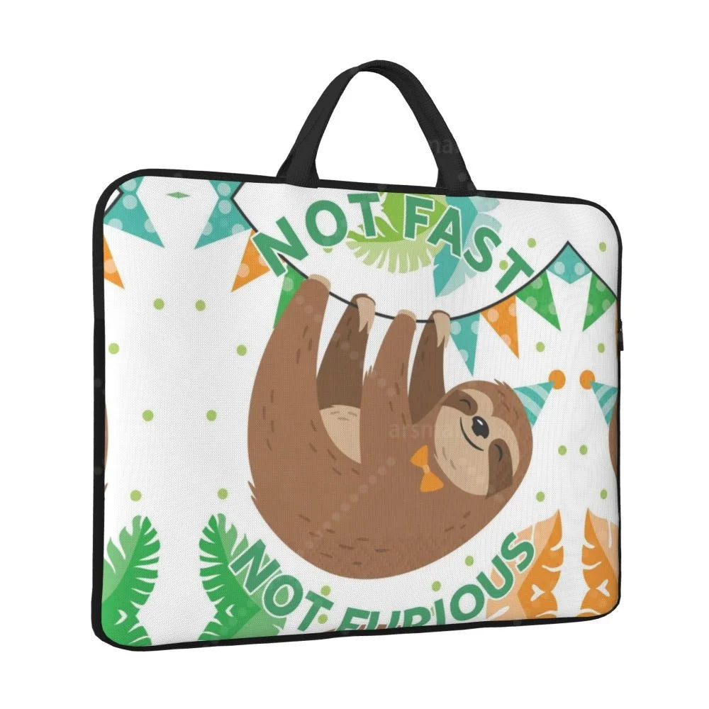 Not Fast Not Furious Sloth Laptop Bag
