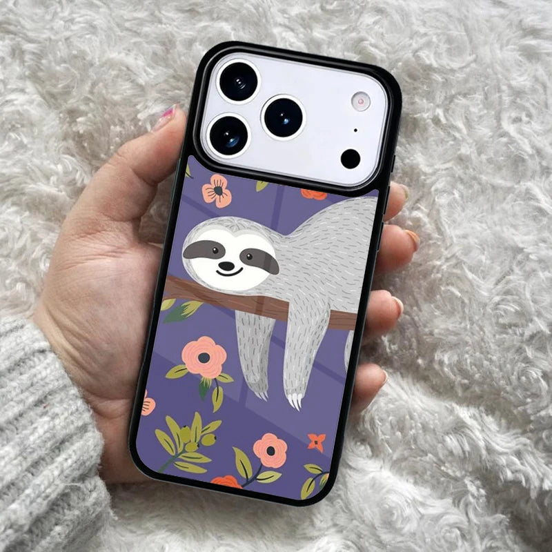 Sloth Laying Down iPhone Case