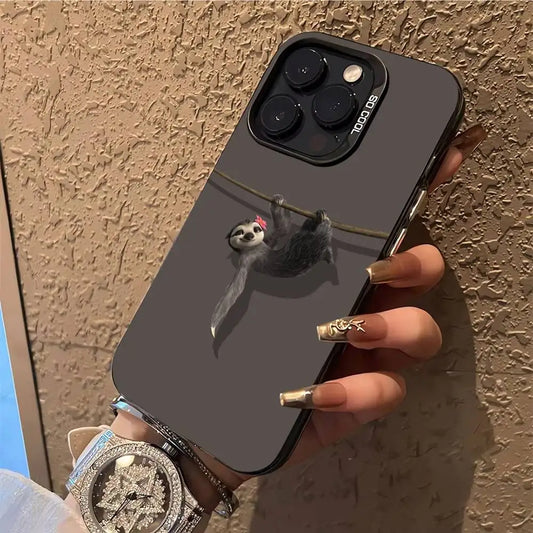 Hanging Out Sloth Style iPhone Case