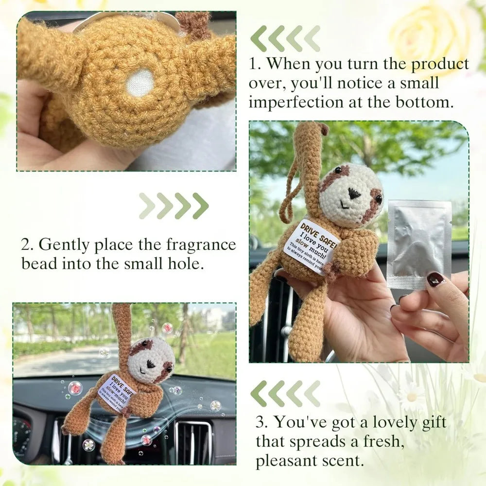 I Love You Slow Much Sloth Hanging Air Freshener